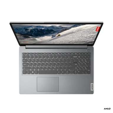 LENOVO Laptop IdeaPad 1 / AMD Ryzen 5-7520U, 15.6", 1920 x 1080, 16 GB, 1TB SSD, FreeDOS, sivi